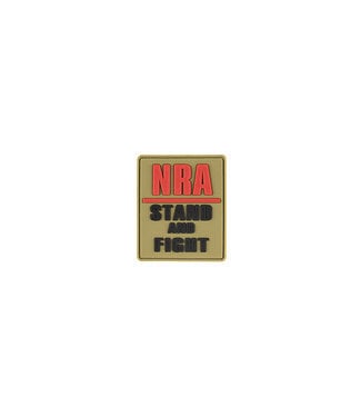 Lancer Tactical G-FORCE NRA STAND AND FIGHT PVC MORALE PATCH (TAN)