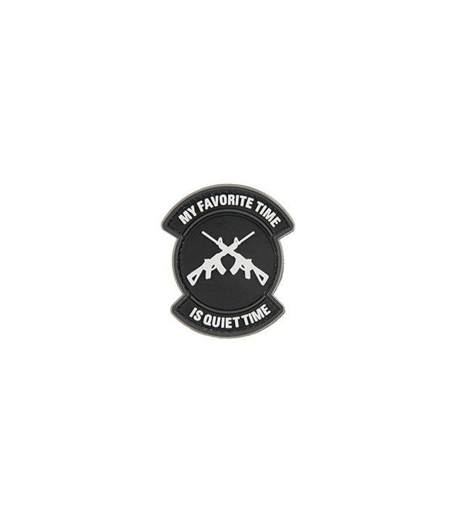 G-FORCE MY FAVORITE TIME IS QUIET TIME PVC MORALE PATCH