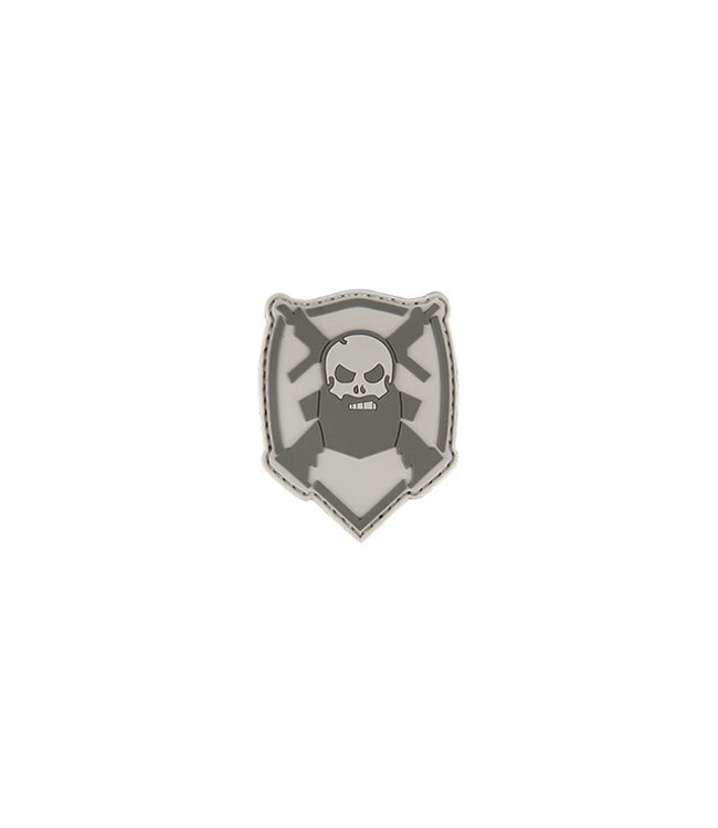 BEARDED SKULL (GRAY & WHITE)