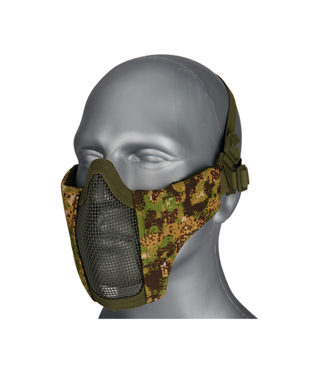 Matrix Carbon Striker Mesh Mask w/ Integrated Mesh Ear Protection (Color:  OD Green) - US Airsoft, Inc.