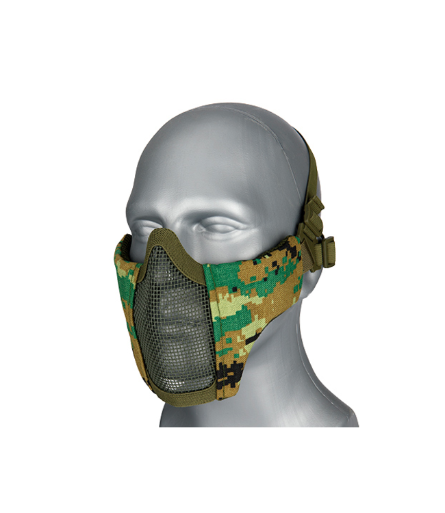 WOSPORT STEEL MESH NYLON LOWER FACE MASK (WOODLAND DIGITAL) - US