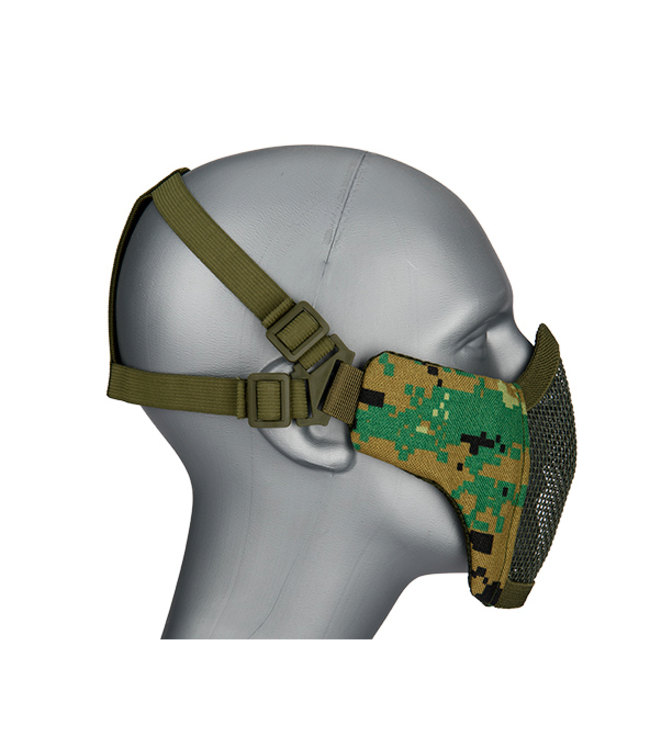 WOSPORT STEEL MESH NYLON LOWER FACE MASK (WOODLAND DIGITAL)