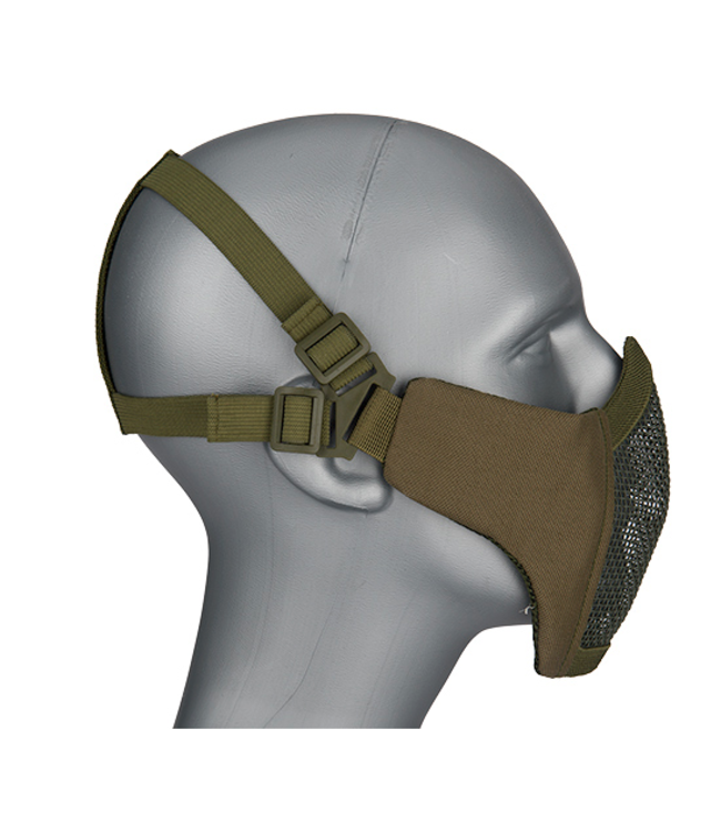 WOSPORT STEEL MESH NYLON LOWER FACE MASK (OD GREEN)