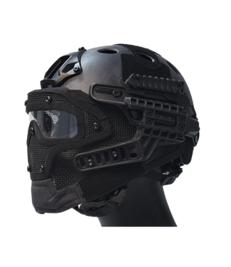Airsoft Piloter Bump Helmet System Large Size Protective Head Black 