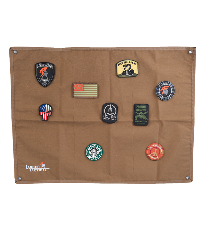 LANCER TACTICAL PATCH COLLECTOR PANEL (TAN)