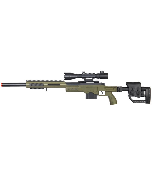 WELL MB4410GA2 BOLT ACTION RIFLE w/ILLUMINATED SCOPE (COLOR: OD GREEN)