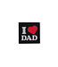 Lancer Tactical "I Heart Dad" PVC Patch (Color: Black)