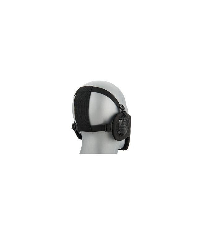 Lancer Tactical TACTICAL ELITE FACE AND EAR PROTECTIVE MASK (BLACK)