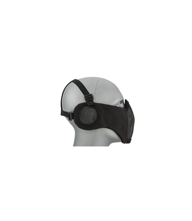 Lancer Tactical TACTICAL ELITE FACE AND EAR PROTECTIVE MASK (BLACK)