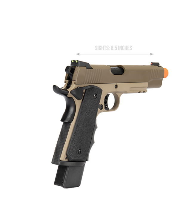 Army Armament Full Metal R32 Gas Blowback Airsoft Pistol (TAN)