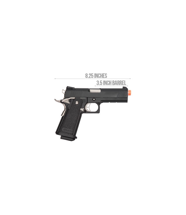 Golden Eagle IMF 3301 OPS-M.RP HiCapa Semi-Auto GBB Metal Pistol, BK