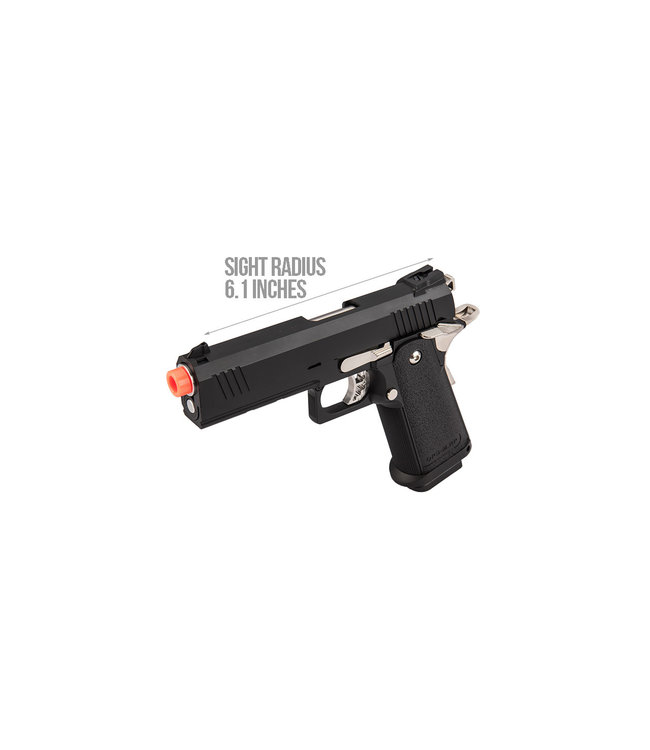 Golden Eagle IMF 3301 OPS-M.RP HiCapa Semi-Auto GBB Metal Pistol, BK