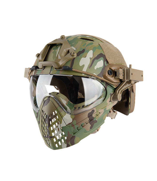 G-Force Piloteer Fast Helmet Adapter Face Mask - Camo