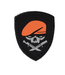 Lancer Tactical Skull Knife PVC Patch (Color: Black and Red)