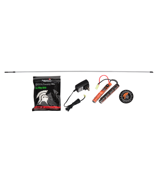 Lancer Tactical M4 GEN 2 KEYMOD EVO AEG POLYMER AIRSOFT RIFLE (TAN)