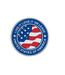 Lancer Tactical Round US Flag "Live it, Love It, or Leave It" PVC Patch (Blue Version)