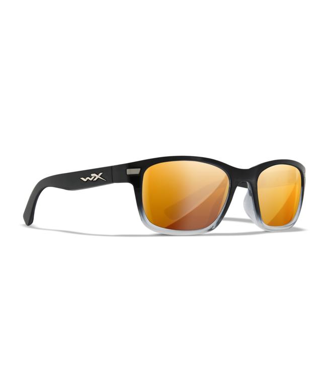 WileyX - Helix Captivate POL Bronze Mirror / Gloss Black To Crystal Fade Frame