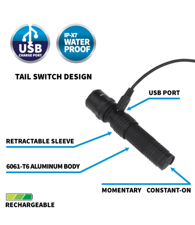 NIGHTSTICK USB Rechargeable EDC Flashlight (320 Lumens)