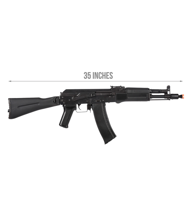 LCT Airsoft AK104 Steel AEG Airsoft Rifle w/ Folding Stock (Black)