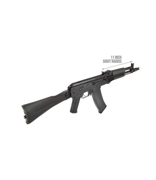 LCT Airsoft AK104 Steel AEG Airsoft Rifle w/ Folding Stock (Black)