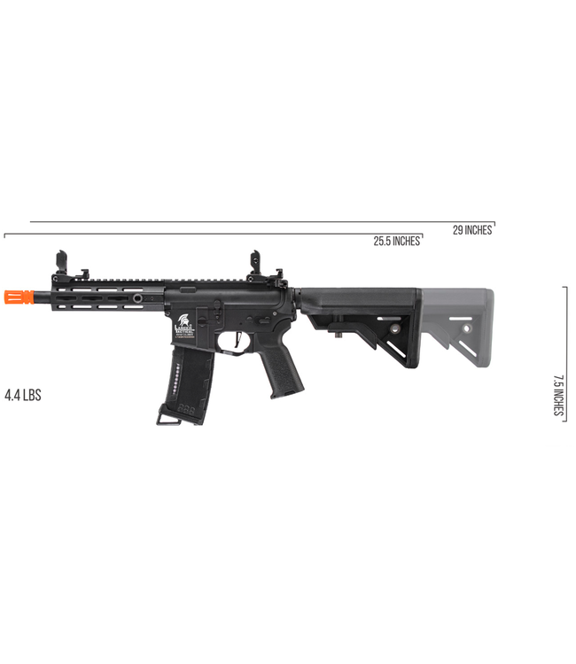 Lancer Tactical Gen 3 M-LOK 7" Airsoft M4 AEG (Color: Black)