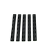 PTS BCM­® GUNFIGHTER KEYMOD™ RAIL PANEL KIT, 5.5-INCH FIVE PACK (BLACK)