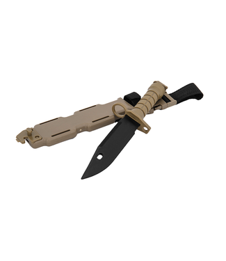 Lancer Tactical Lancer Tactical Airsoft M9 Rubber Bayonet Knife for M4/M16 AEG (Color: Tan)