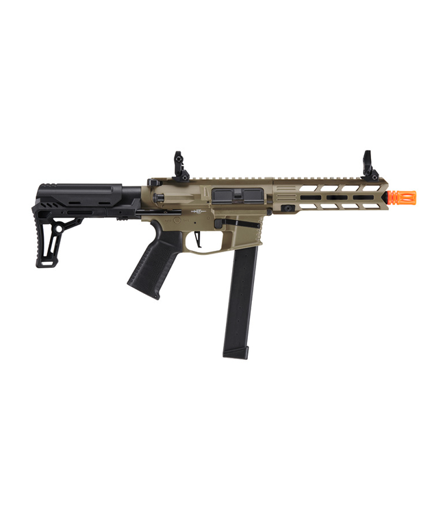 Lancer Tactical Gen 2 9mm Battle X CQB Carbine Airsoft AEG (Color Tan