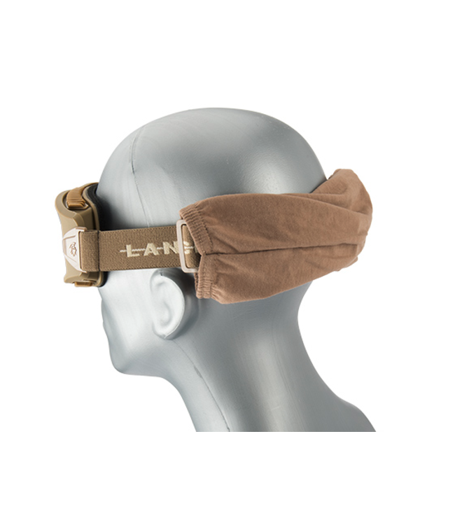 LANCER TACTICAL AERO PROTECTIVE TAN AIRSOFT GOGGLES (CLEAR LENS)