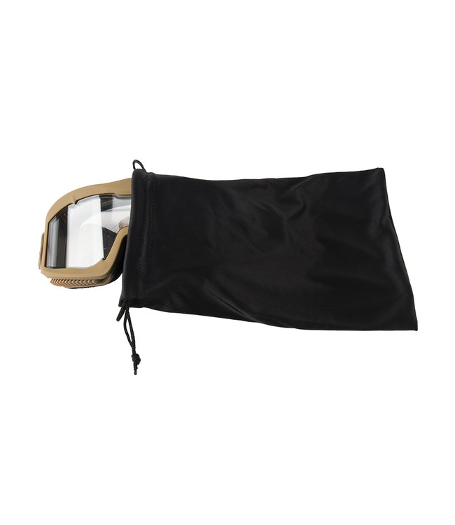 LANCER TACTICAL AERO PROTECTIVE TAN AIRSOFT GOGGLES (CLEAR LENS)