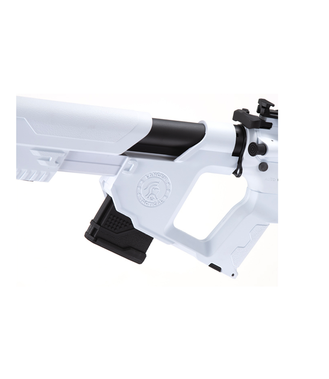 Lancer Tactical Enforcer Blackbird Skeleton AEG w/ Alpha Stock (Color: White)