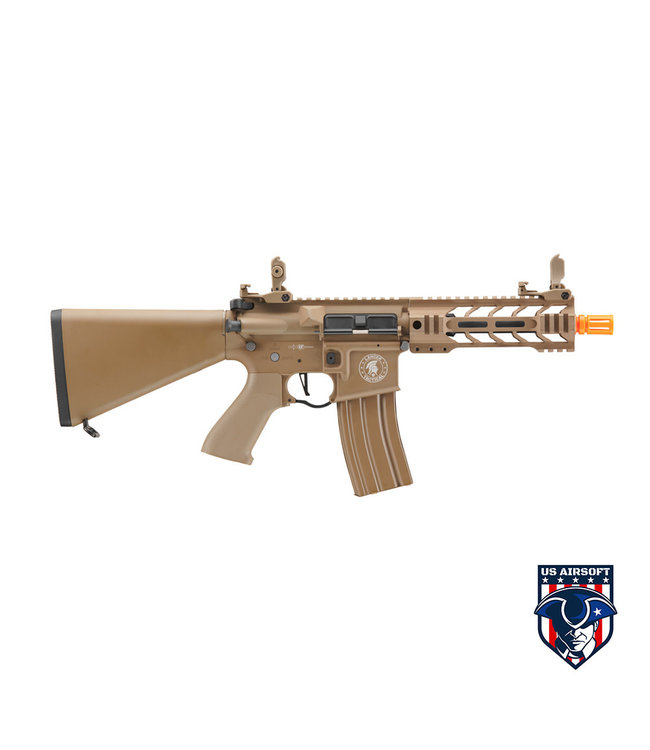 Lancer Tactical Proline 7" M-LOK Battle Hawk Airsoft AEG w/ Stubby Stock (Color: Tan)