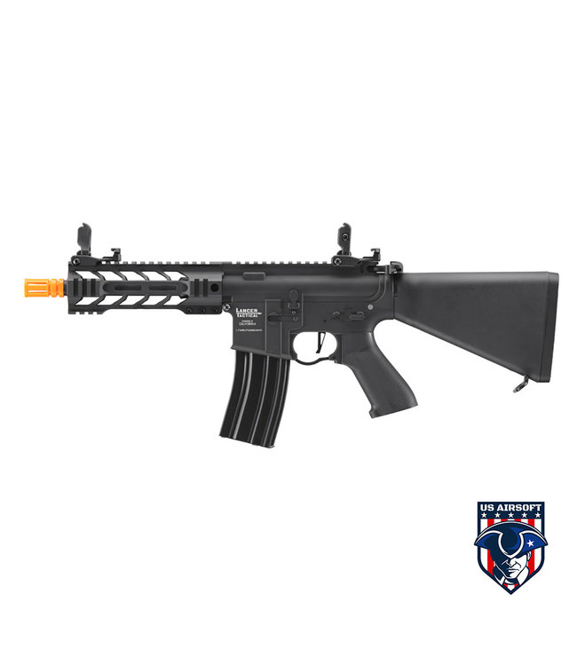 Lancer Tactical Proline 7" M-LOK Battle Hawk Airsoft AEG w/ Stubby Stock (Color: Black)