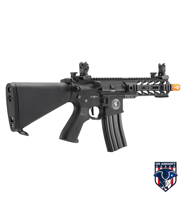 Lancer Tactical Proline 7" M-LOK Battle Hawk Airsoft AEG w/ Stubby Stock (Color: Black)