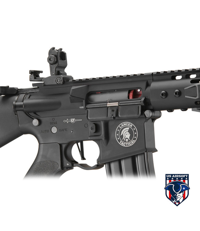 Lancer Tactical Proline 7" M-LOK Battle Hawk Airsoft AEG w/ Stubby Stock (Color: Black)