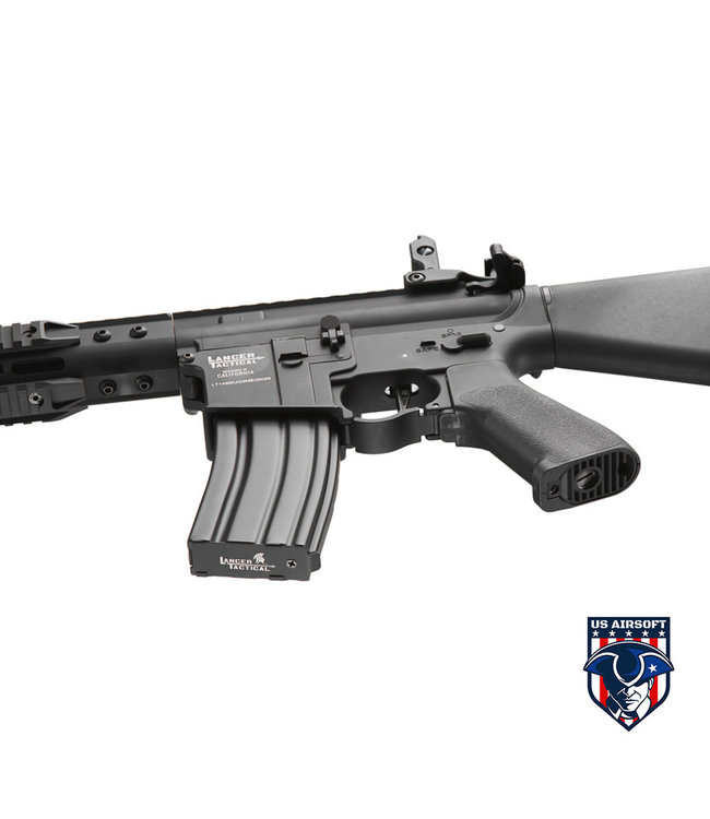 Lancer Tactical Proline 7" M-LOK Battle Hawk Airsoft AEG w/ Stubby Stock (Color: Black)