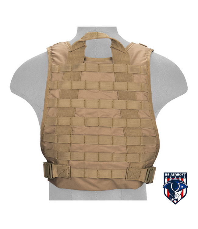 Lancer Tactical CA-301TN Nylon Molle Tactical Vest (Tan)