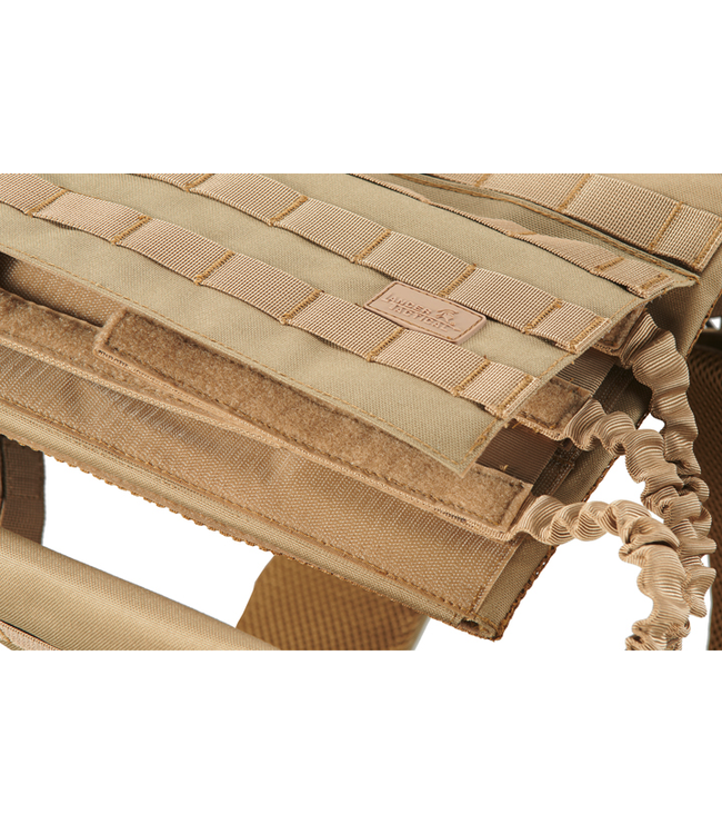 Lancer Tactical 1000D Nylon Tactical Vest w/ Shoulder Straps (Color: Tan)