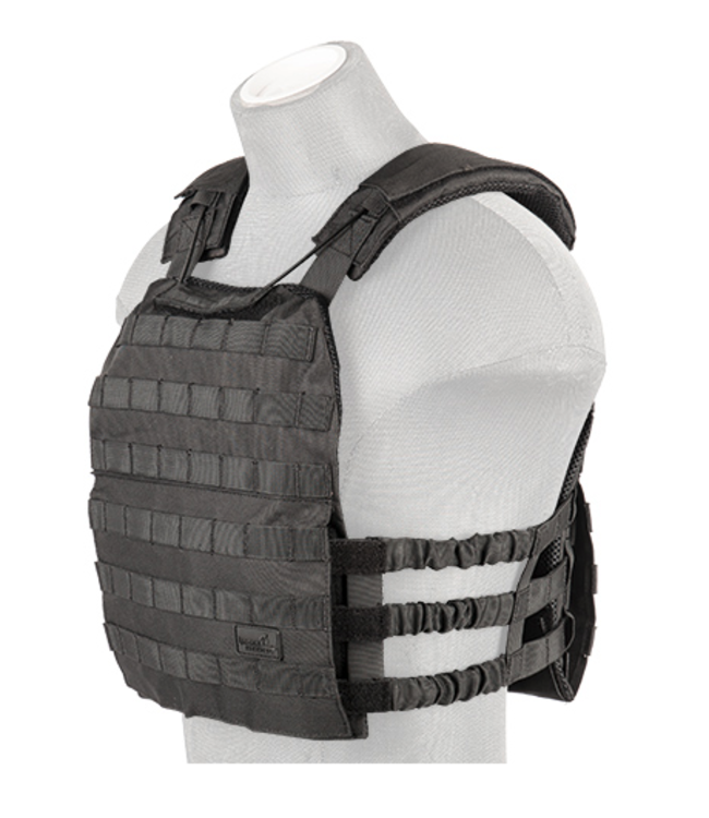 Lancer Tactical BLack Tactical Vest US Airsoft, Inc.