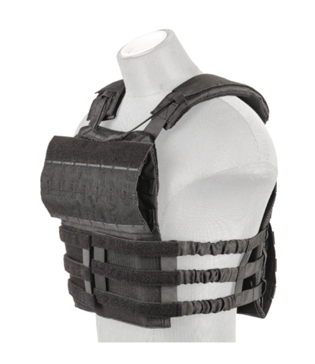 Lancer Tactical BLack Tactical Vest - US Airsoft, Inc.