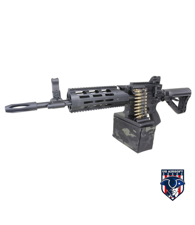 G&G CM16 LMG Stealth (Mag's Battery CR123A)