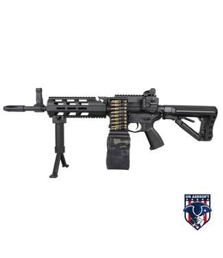 G&G G&G CM16 LMG Stealth (Mag's Battery CR123A)