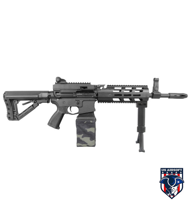 G&G CM16 LMG Stealth (Mag's Battery CR123A)