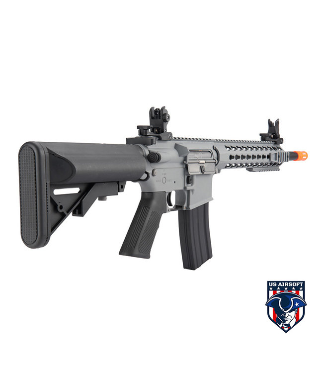 Lancer Tactical LT-19Y-G2 Airsoft M4 Carbine 10" AEG Rifle (Color: Gray)