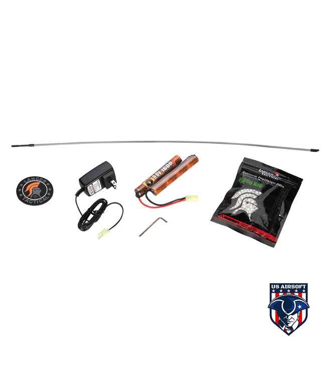 Lancer Tactical LT-19Y-G2 Airsoft M4 Carbine 10" AEG Rifle (Color: Gray)