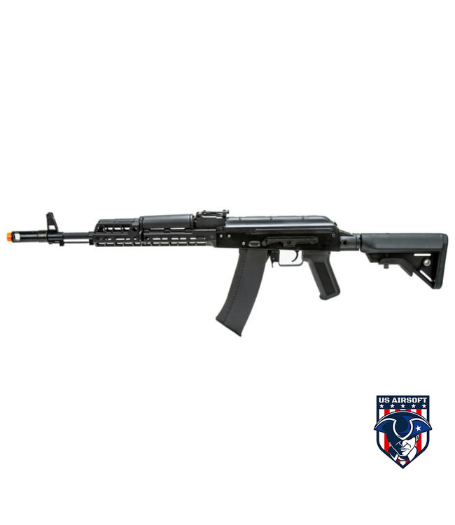 Lancer Tactical AK74 Full Metal Rifle w/ 10.5 inch M-LOK Handguard (Color: Black)