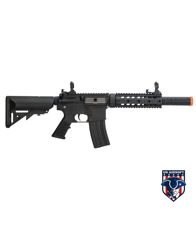 Lancer Tactical LT-15BL-G2 AIRSOFT LOW FPS POLYMER M4 GEN 2 SD AEG RIFLE (BLACK)