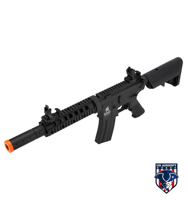 Lancer Tactical LT-15BL-G2 AIRSOFT LOW FPS POLYMER M4 GEN 2 SD AEG RIFLE (BLACK)