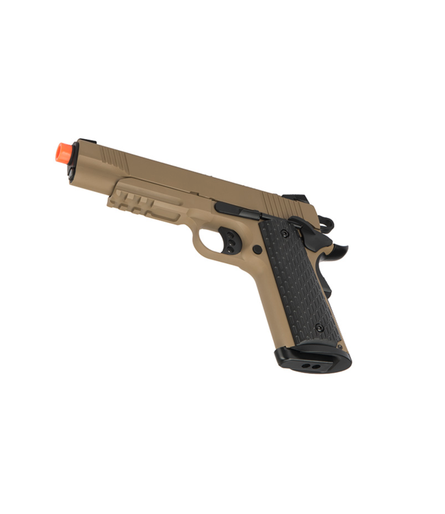 Army Armament Full Metal R28 1911 Desert Warrior GBB Airsoft Pistol (Tan)