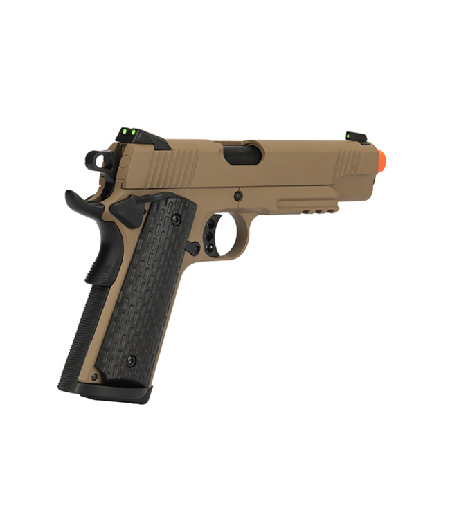 Army Armament Full Metal R28 1911 Desert Warrior GBB Airsoft Pistol (Tan)
